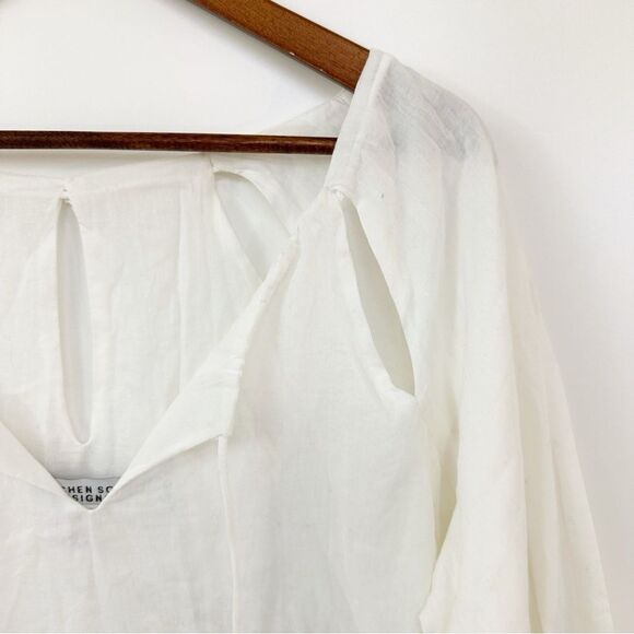 Gretchen Scott Designs White Cutout Top - Picture 5 of 10